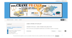 Desktop Screenshot of cranefrance.com