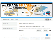 Tablet Screenshot of cranefrance.com